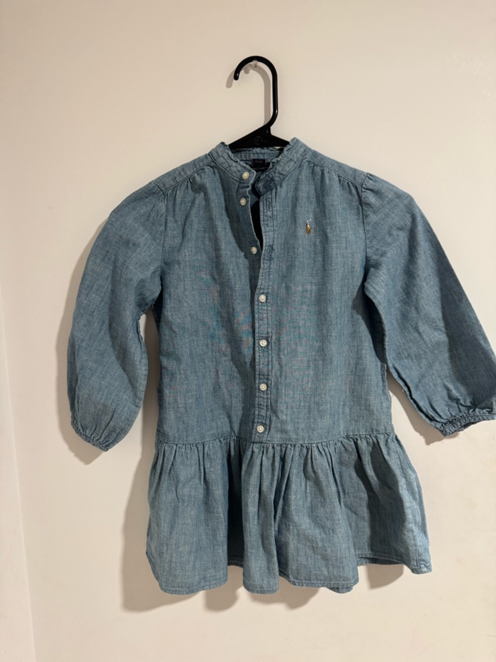 Polo by Ralph Lauren Light Blue Chambray Button-Up Dress